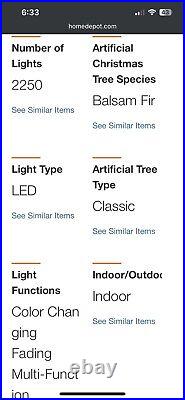 Viral TikTok Home Depot 7.5 Ft. Grand Duchess Balsam Tree-T27 Dual Lights