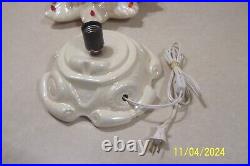 Vtg 1970's Ceramic Mold CHRISTMAS TREE 16.5 Iridescent Pearl White Lighted Vtg 1970's Ceramic Mold CHRISTMAS TREE 16.5 Iridescent Pearl White Lighted