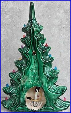 Vtg Atlantic Mid Century Lighted HANGING Ceramic 18 Christmas Tree FREE US SHIP Vtg Atlantic Mid Century Lighted HANGING Ceramic 18 Christmas Tree FREE US SHIP