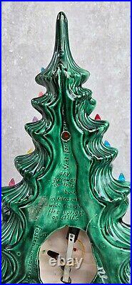Vtg Atlantic Mid Century Lighted HANGING Ceramic 18 Christmas Tree FREE US SHIP Vtg Atlantic Mid Century Lighted HANGING Ceramic 18 Christmas Tree FREE US SHIP