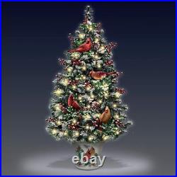 Winter's Beautiful Blessings LED-Lighted Christmas Tabletop Tree with Cardinals