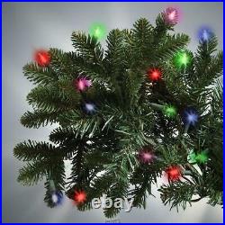 World Best Prelit LED Noble Fir (9.5' Full) MULTI Light Christmas Tree