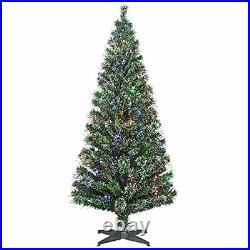 YEMODO 6.0ft Christmas Tree Prelit Optical Fiber Colorful Lights Artificial P