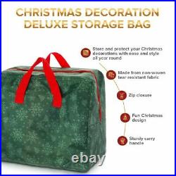 Zip Up Christmas Tree Storage Bag Xmas Decorations Lights Festive Organiser Sack